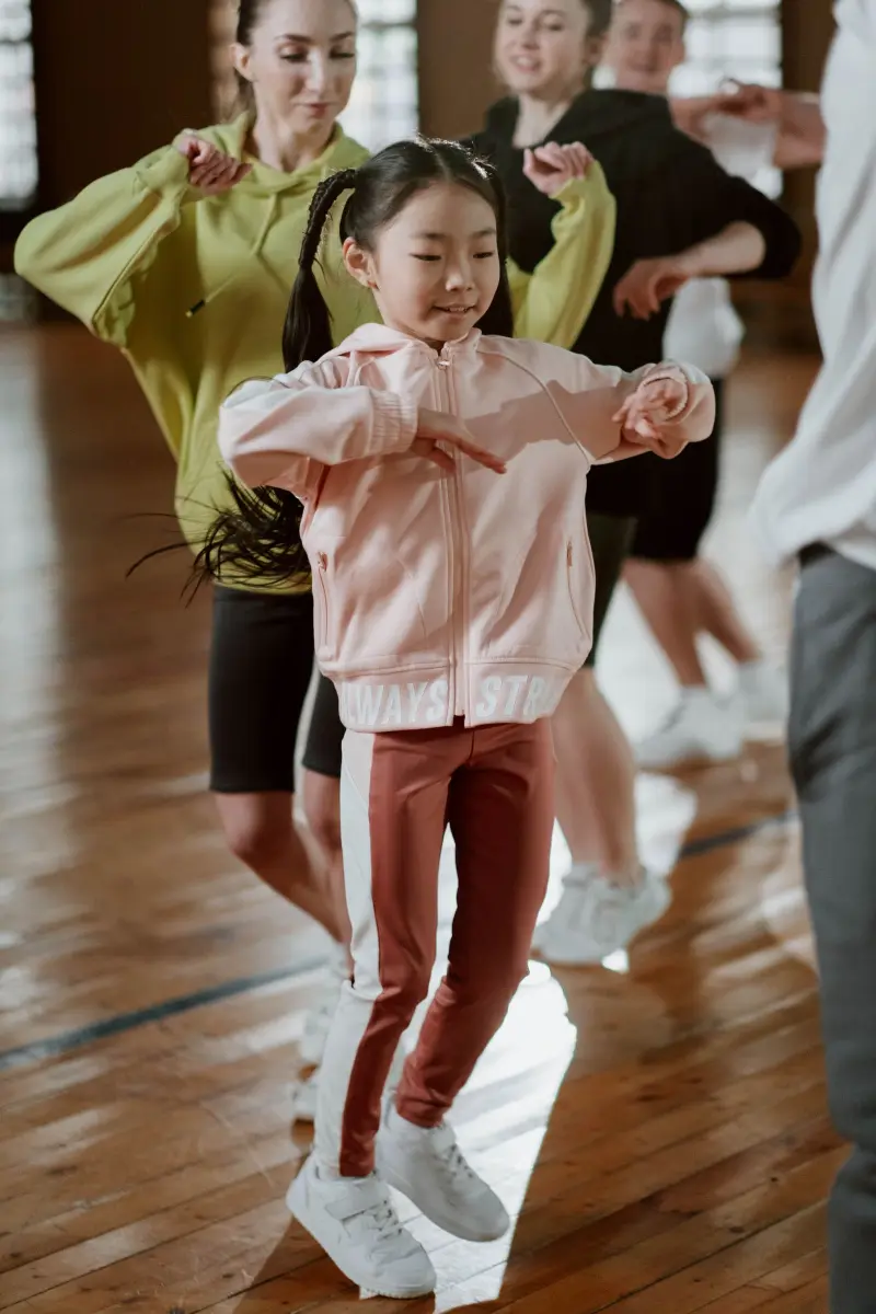 レッスン中の子どもたち